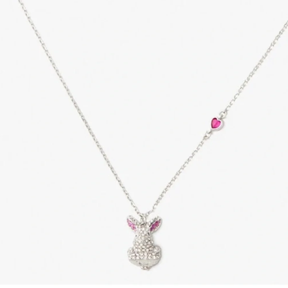 New $98 MSRP Kate Spade‎ Starring Bunny Mini Pendant Necklace